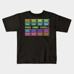 VHS AND CHILL V2 Kids T-Shirt